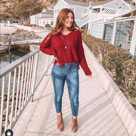 ♡ Can't Resist Distressed Sweater - Picture 4 of 4